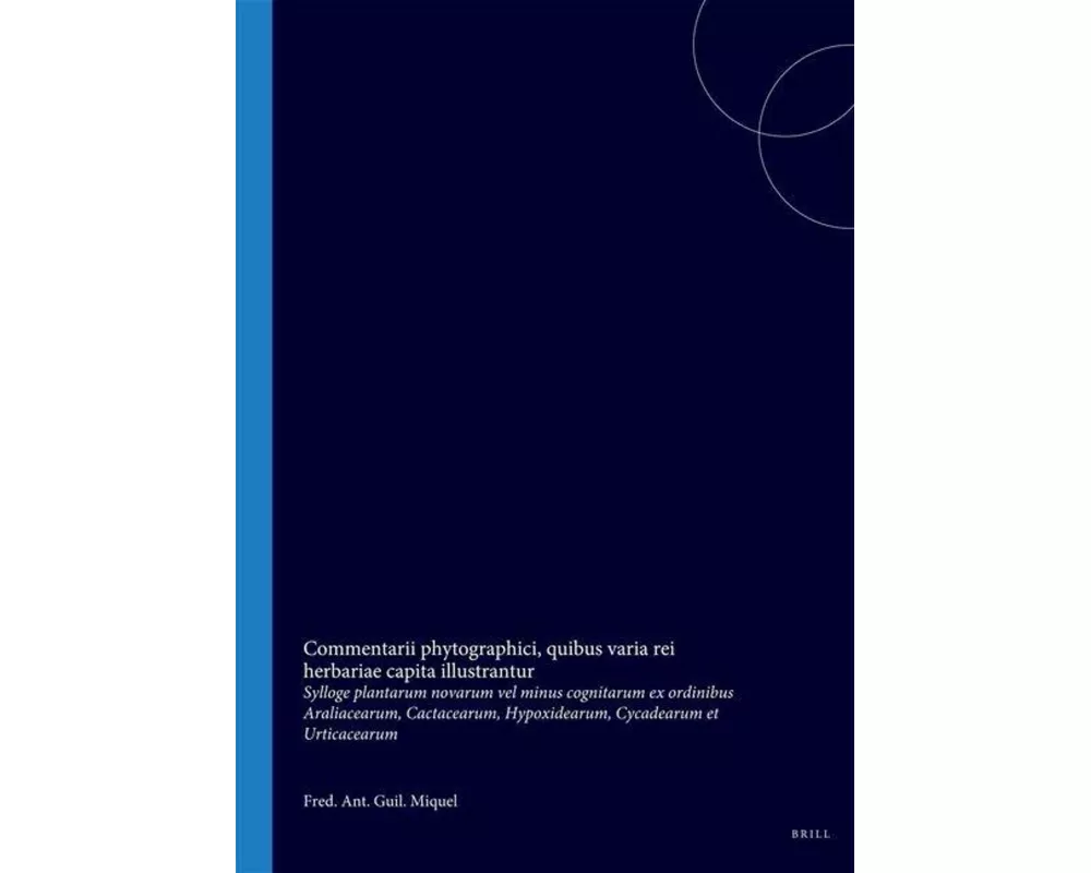 Commentarii Phytographici, Quibus Varia Rei Herbariae Capita Illustrantur