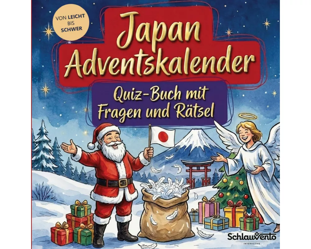 Japan-Adventskalender: Quiz-Buch mit Fragen und Rätsel