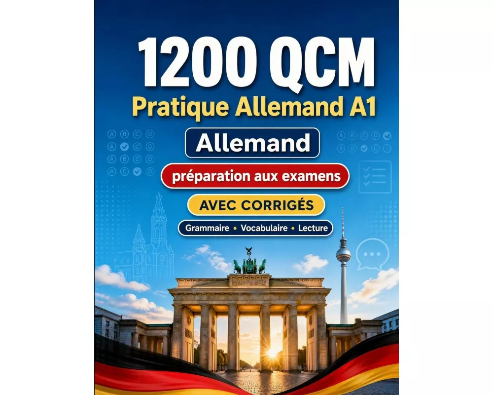 1200 questions à choix multiples (QCM) pour la pratique du Allemand niveau A1