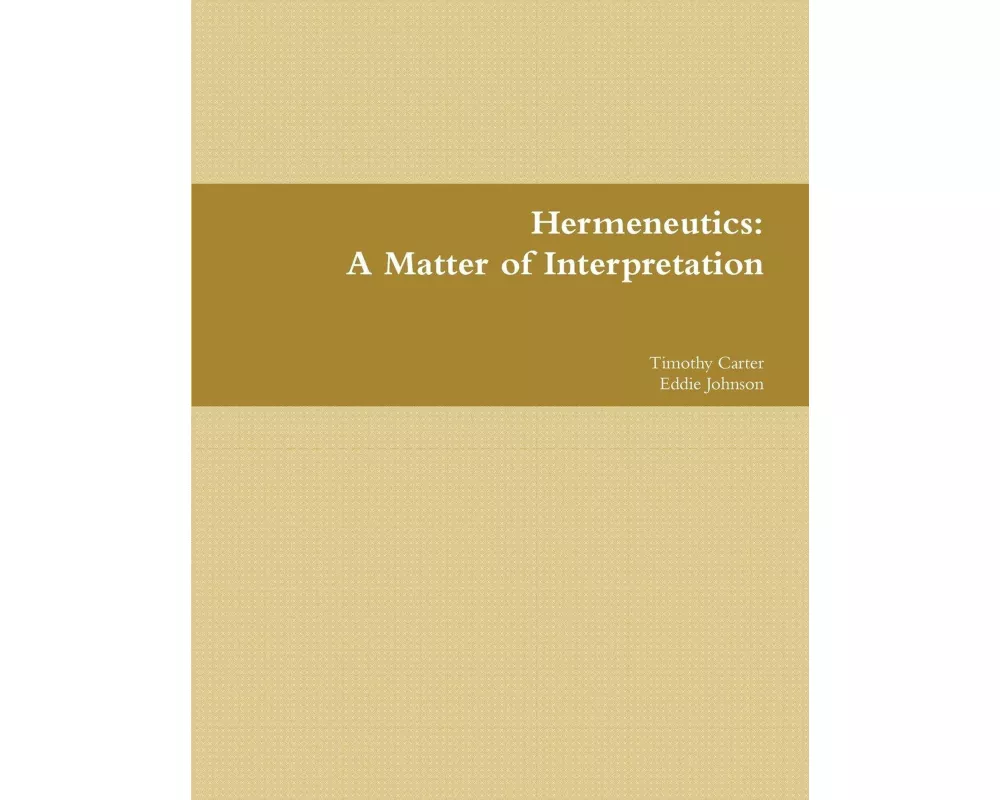 A Matter of Interpretation
