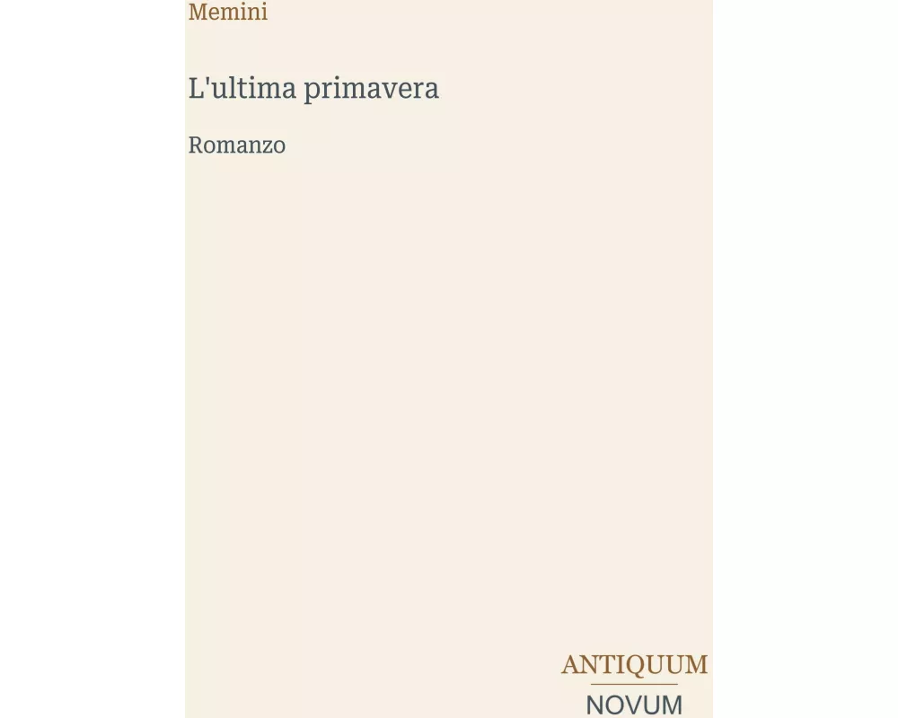 L'ultima primavera
