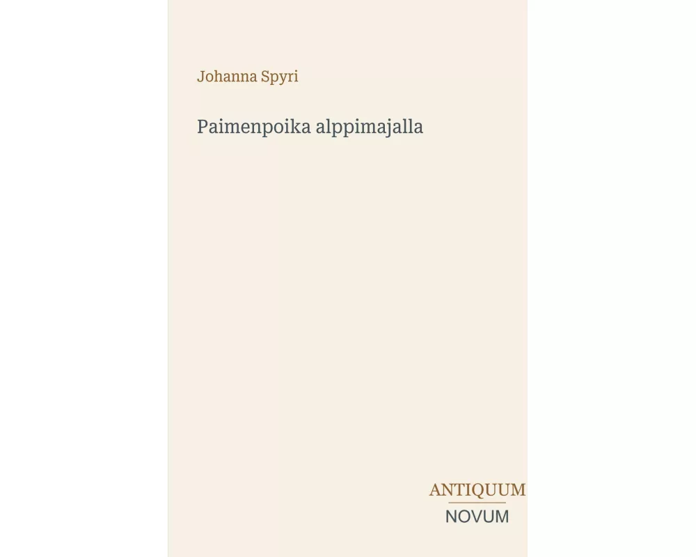 Paimenpoika alppimajalla
