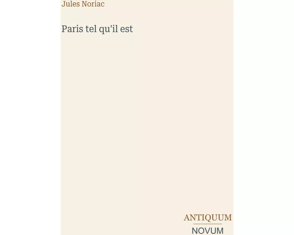 Paris tel qu'il est
