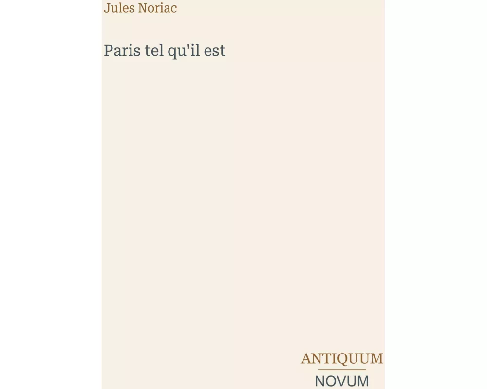 Paris tel qu'il est