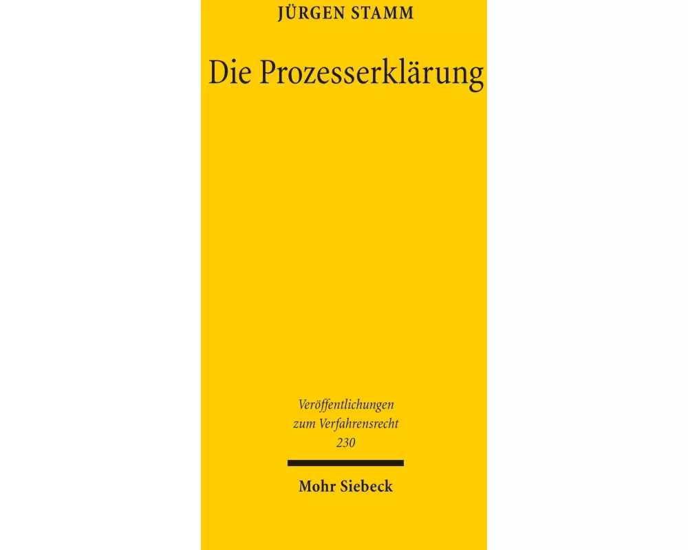 Die Prozesserklärung