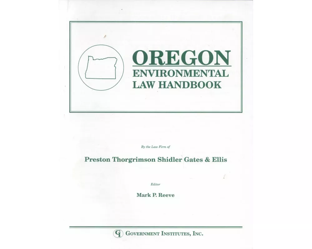 Oregon Environmental Law Handbook