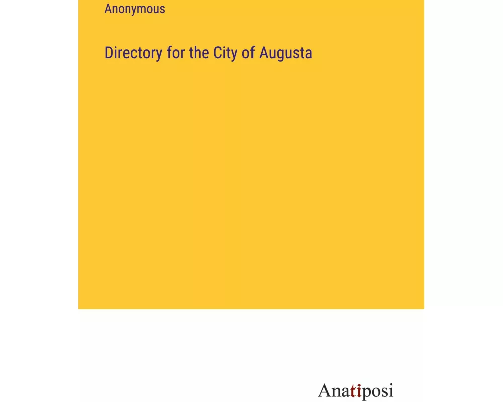 Directory for the City of Augusta