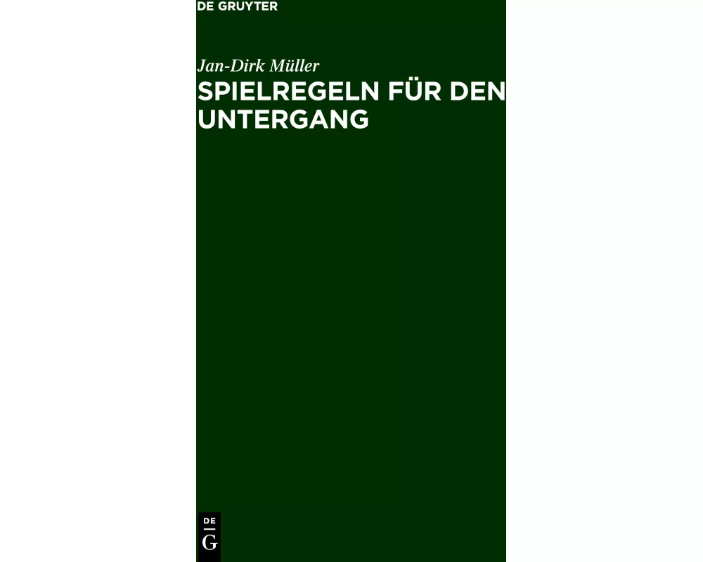 Spielregeln für den Untergang