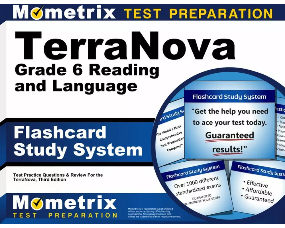 Terranova Grade 6 Reading and Language Flashcard Study System