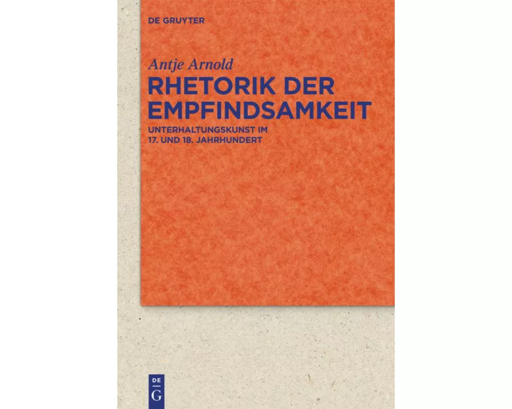 Rhetorik der Empfindsamkeit