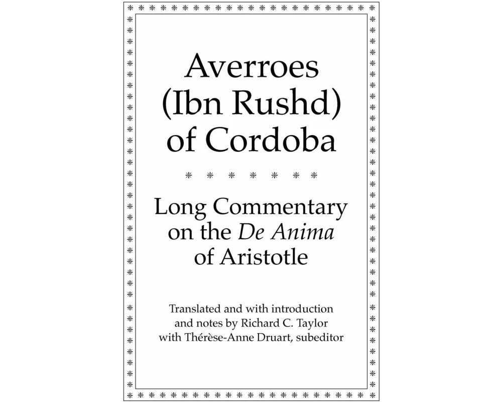 Long Commentary on the de Anima of Aristotle
