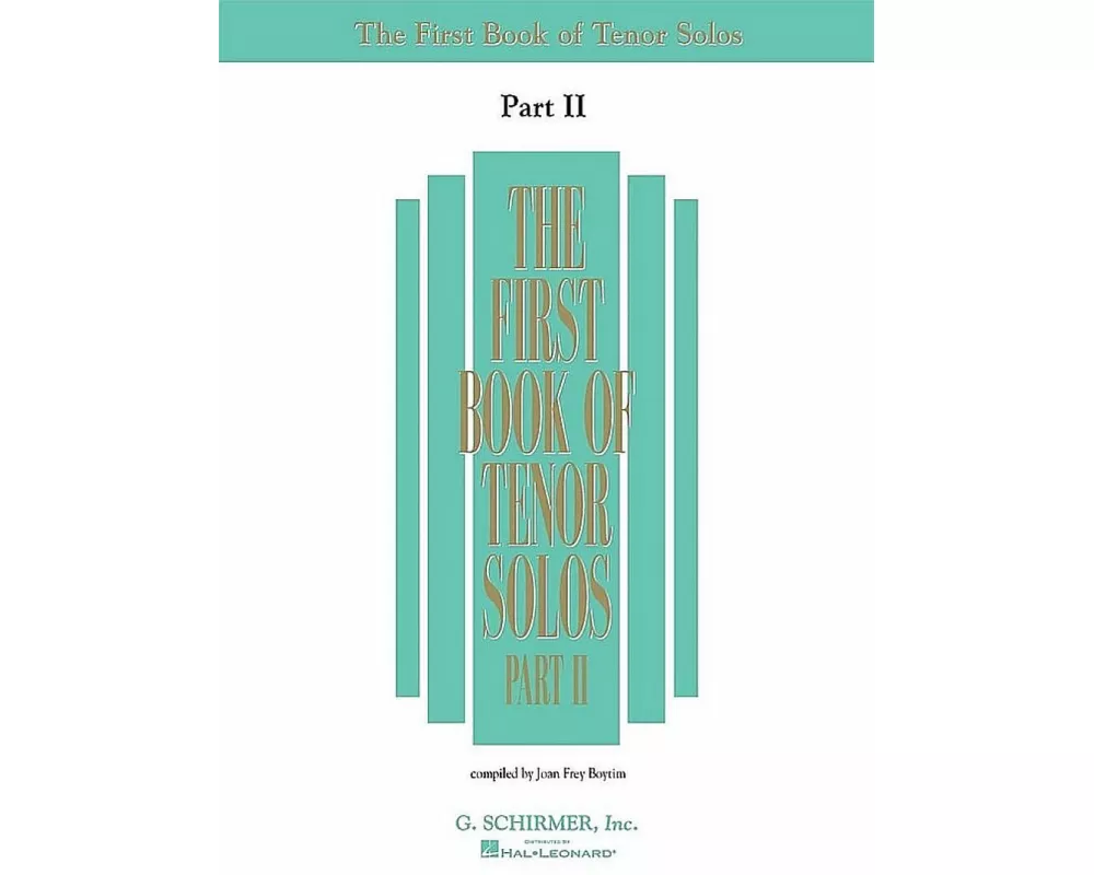 The First Book of Tenor Solos - Part II