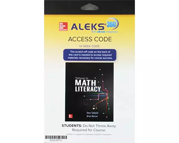 Aleks 360 for Pathways to Math Literacy (18 Weeks) Access Card