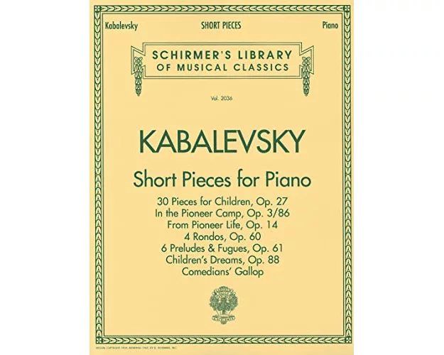 Short Pieces for Piano