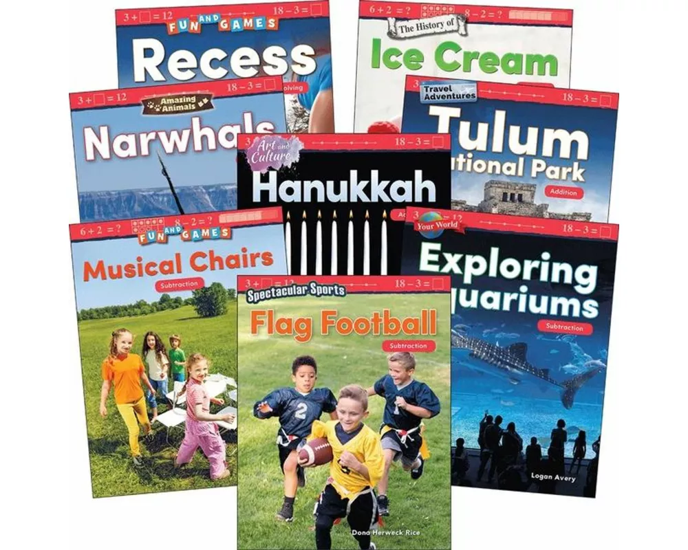Addition & Subtraction: Grades K-1 (8-Book Set)