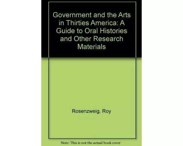 Government and the Arts in Thirties America