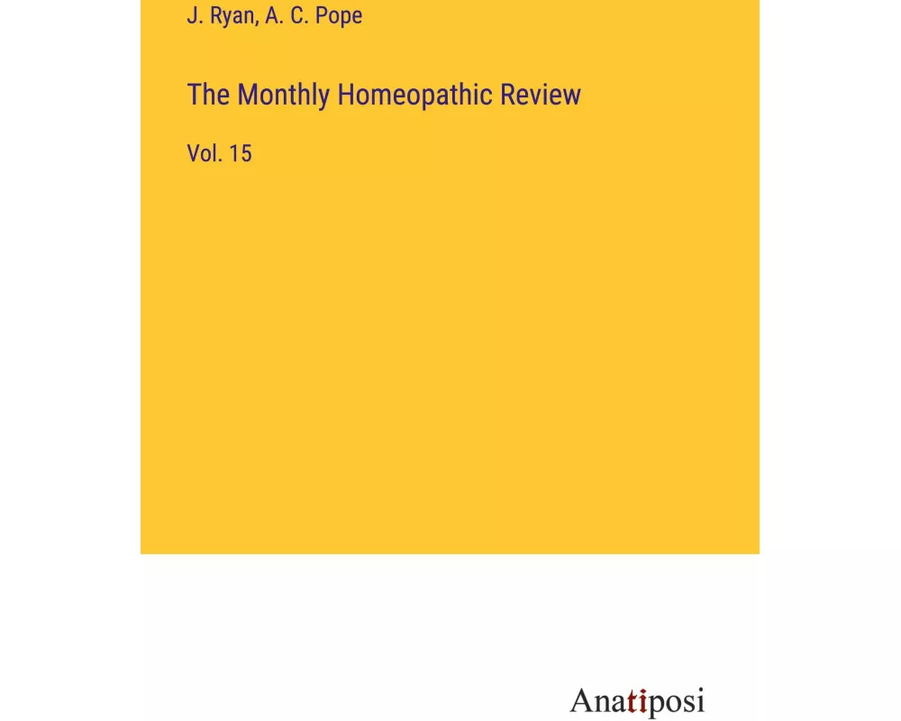 The Monthly Homeopathic Review