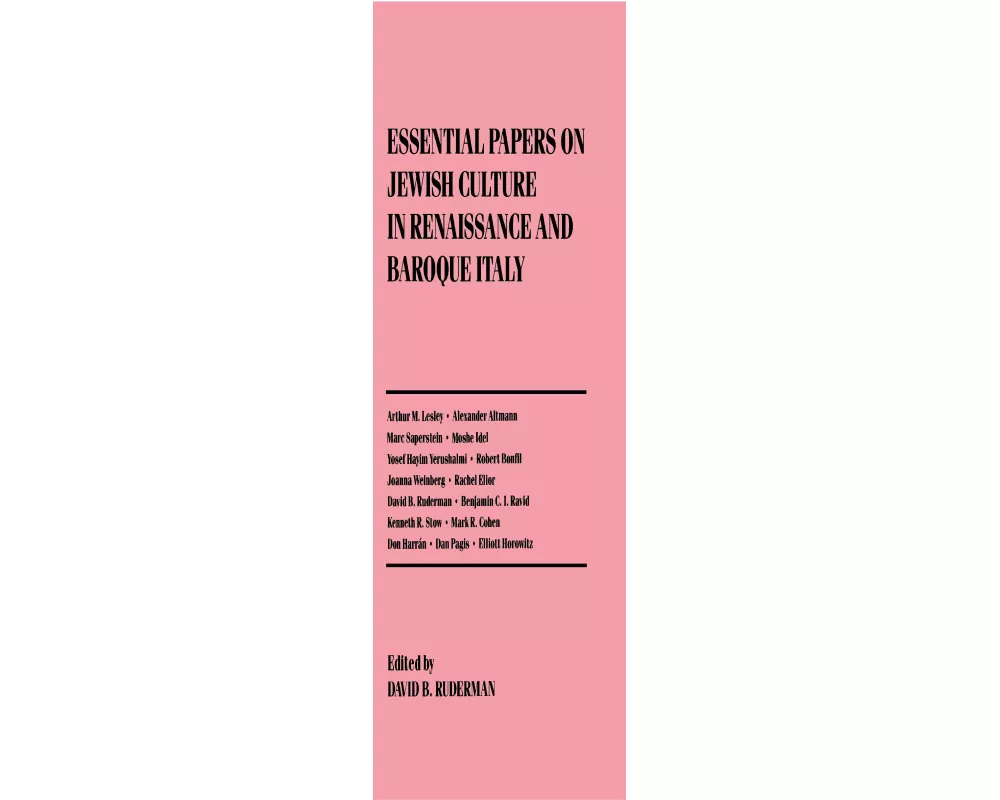Essential Paper on Jewish Culture in Renaissance and Baroque Italy