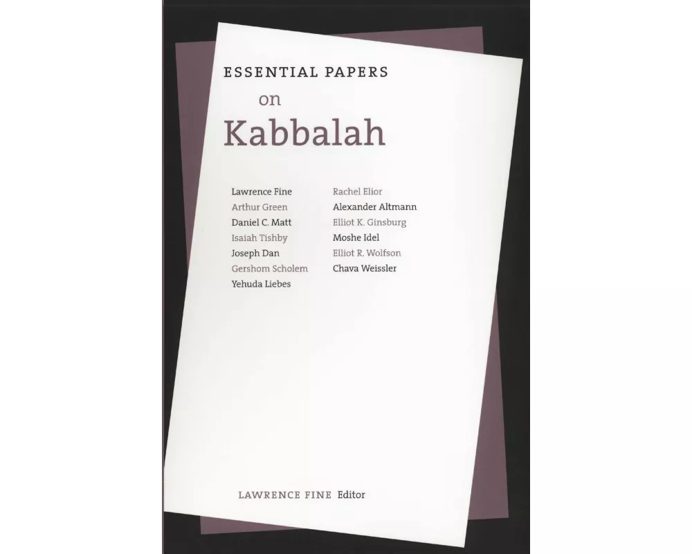 Essential Papers on Kabbalah