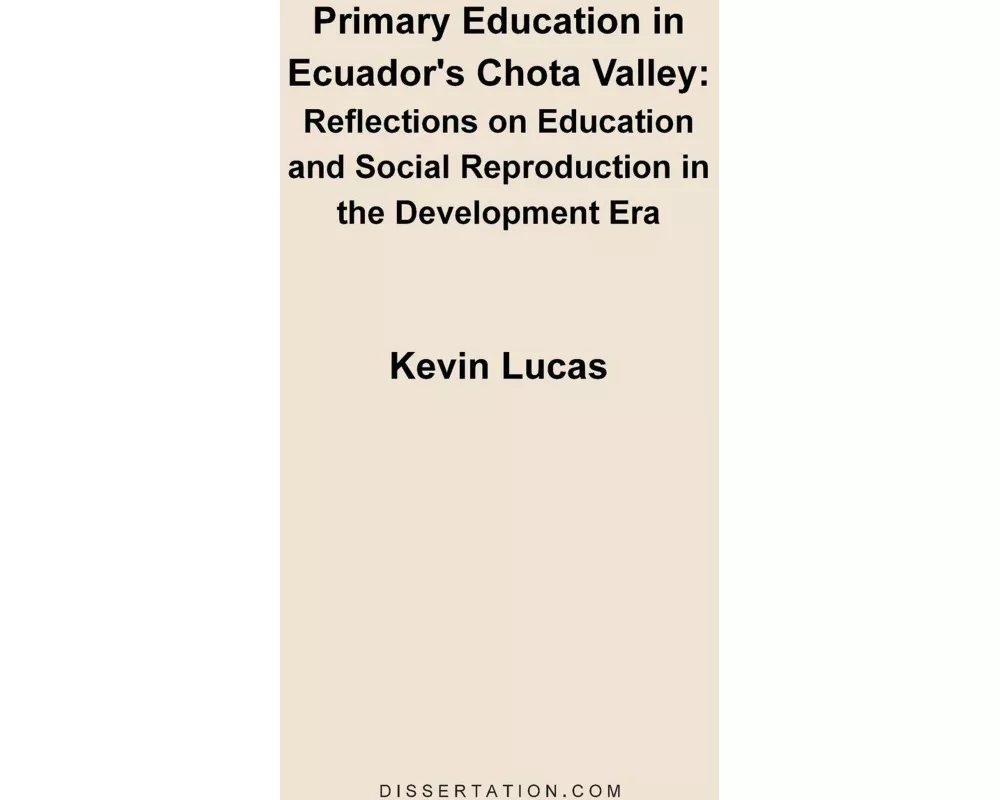 Primary Education in Ecuador's Chota Valley