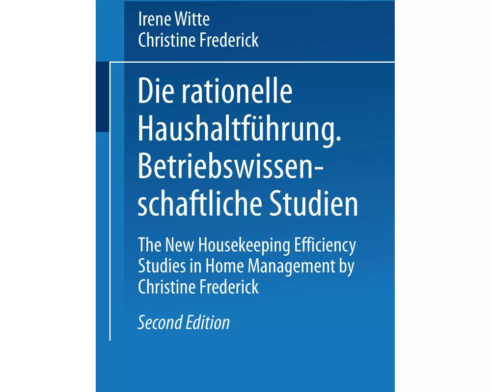 Die rationelle Haushaltführung