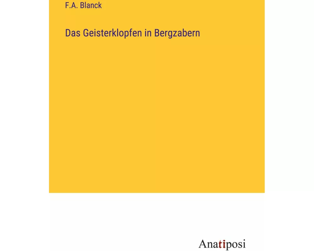 Das Geisterklopfen in Bergzabern