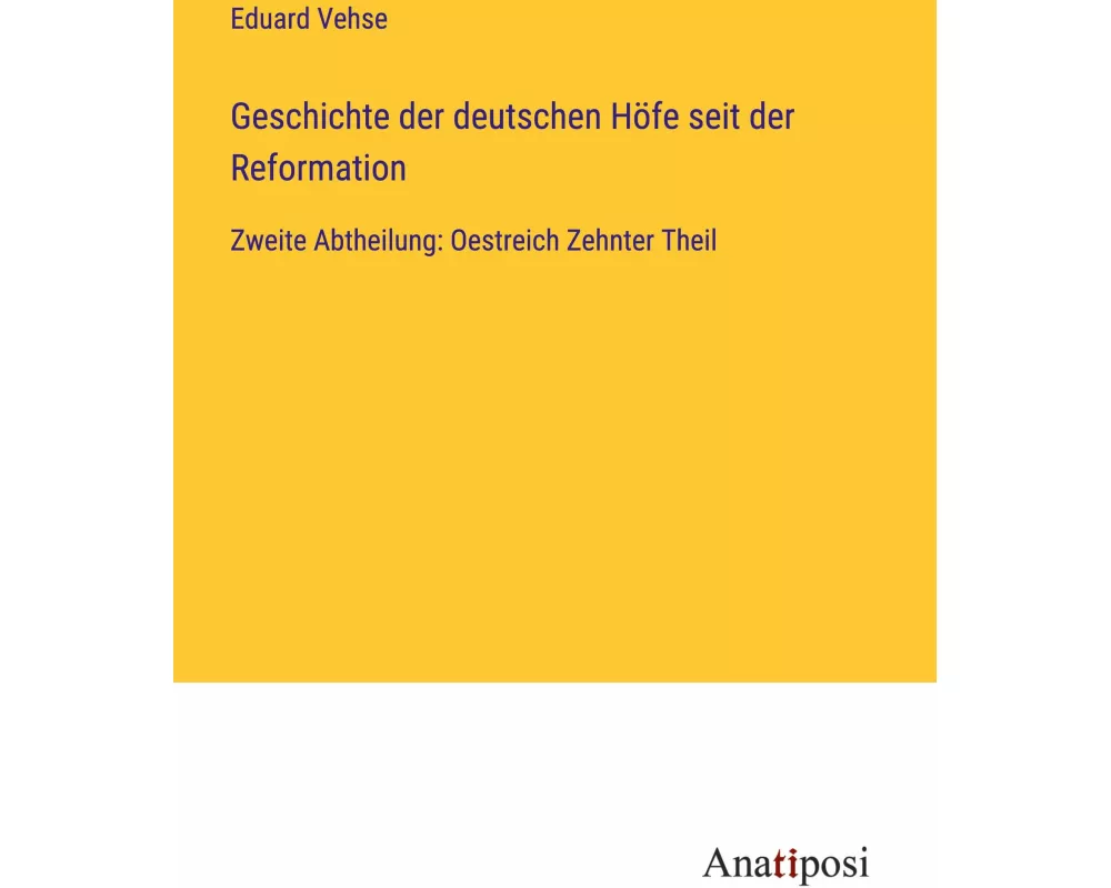 Geschichte der deutschen Höfe seit der Reformation