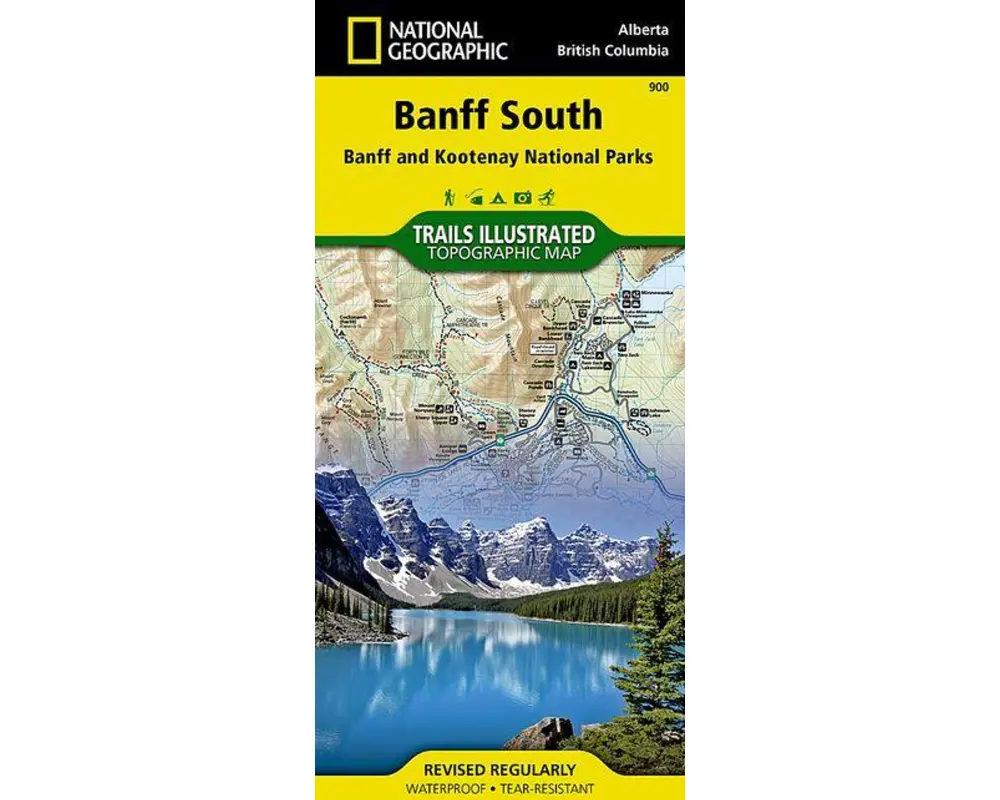 Banff South Map [Banff and Kootenay National Parks]