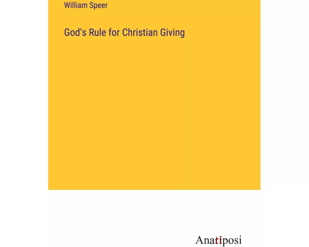 God's Rule for Christian Giving