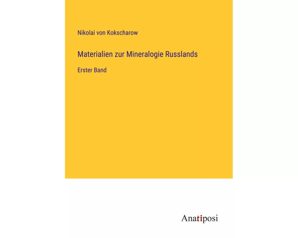 Materialien zur Mineralogie Russlands