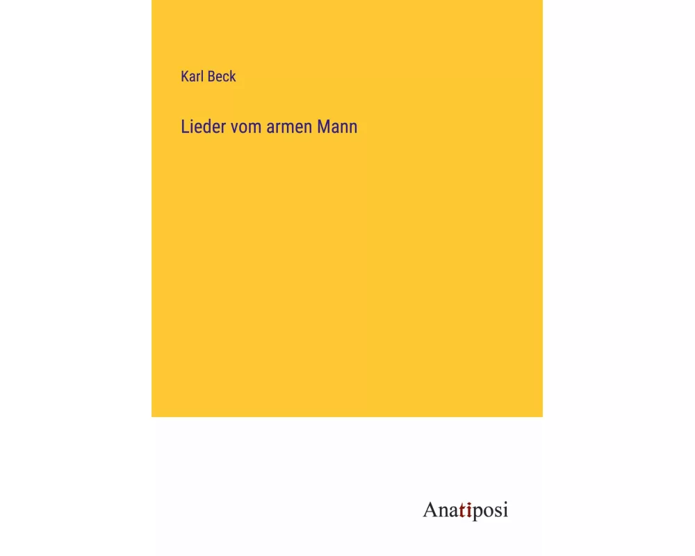 Lieder vom armen Mann