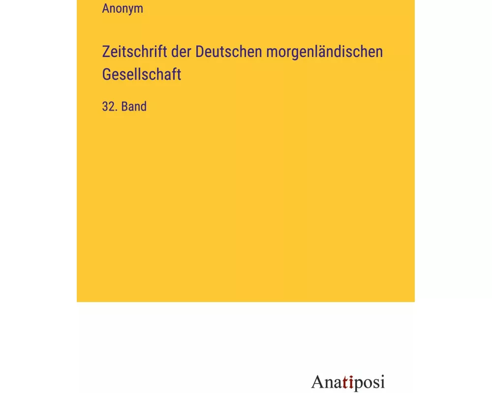Zeitschrift der Deutschen morgenländischen Gesellschaft