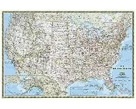 National Geographic United States Wall Map - Classic (Poster Size: 36 X 24 In)