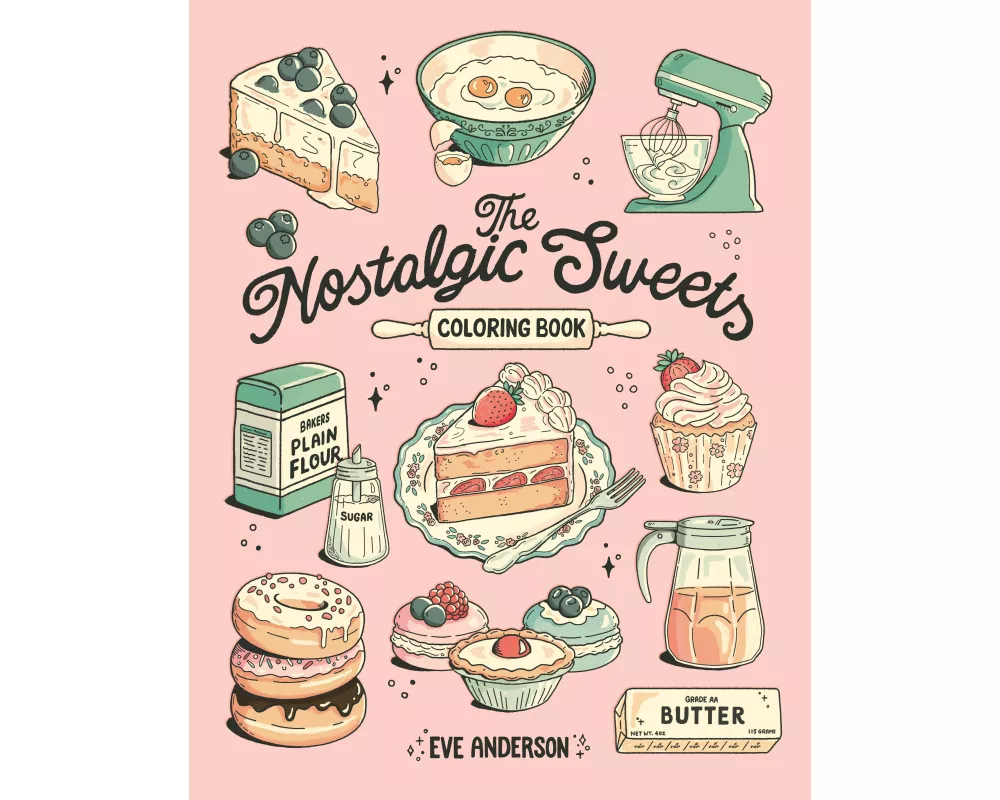 The Nostalgic Sweets Coloring Book