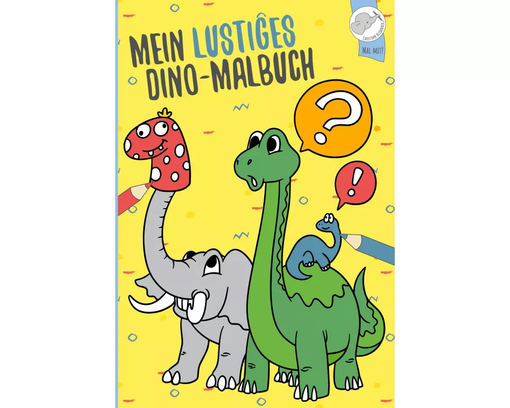 Mein lustiges Dino - Malbuch