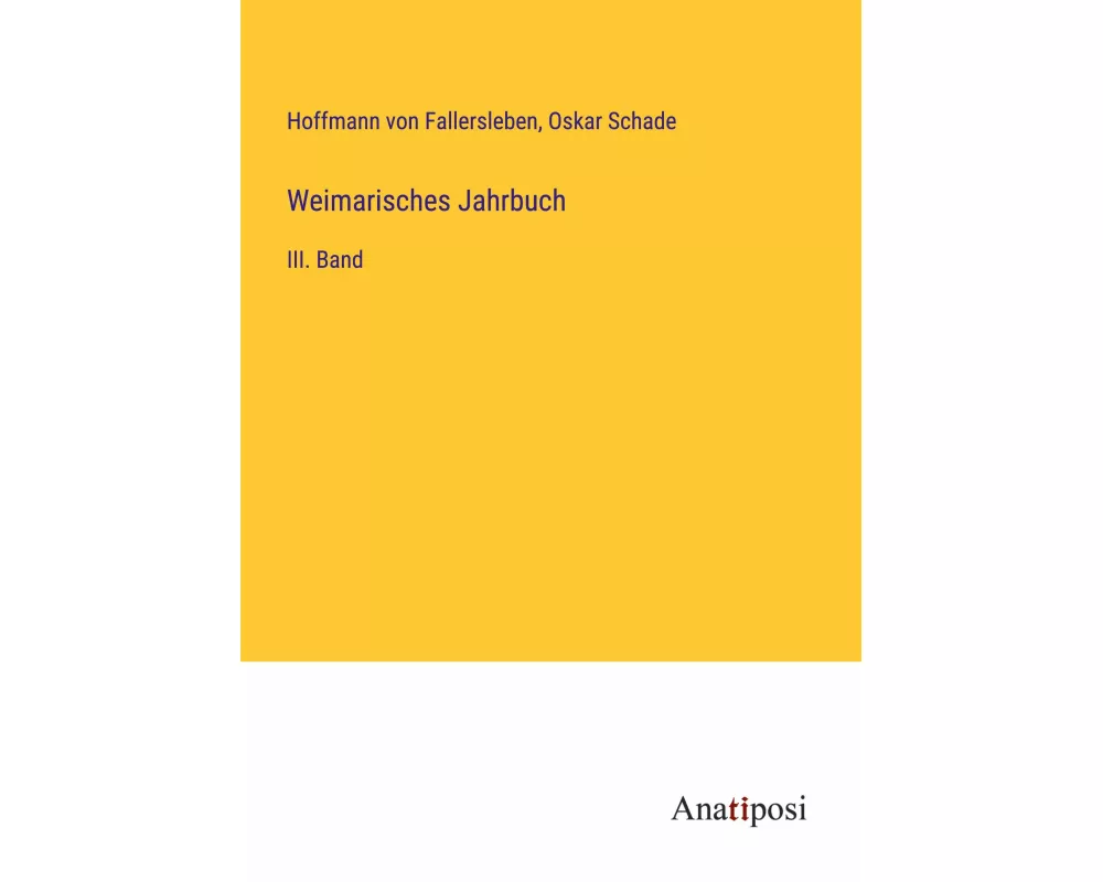 Weimarisches Jahrbuch