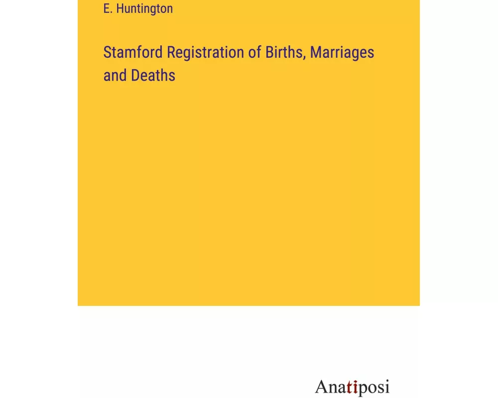 Stamford Registration of Births, Marriages and Deaths