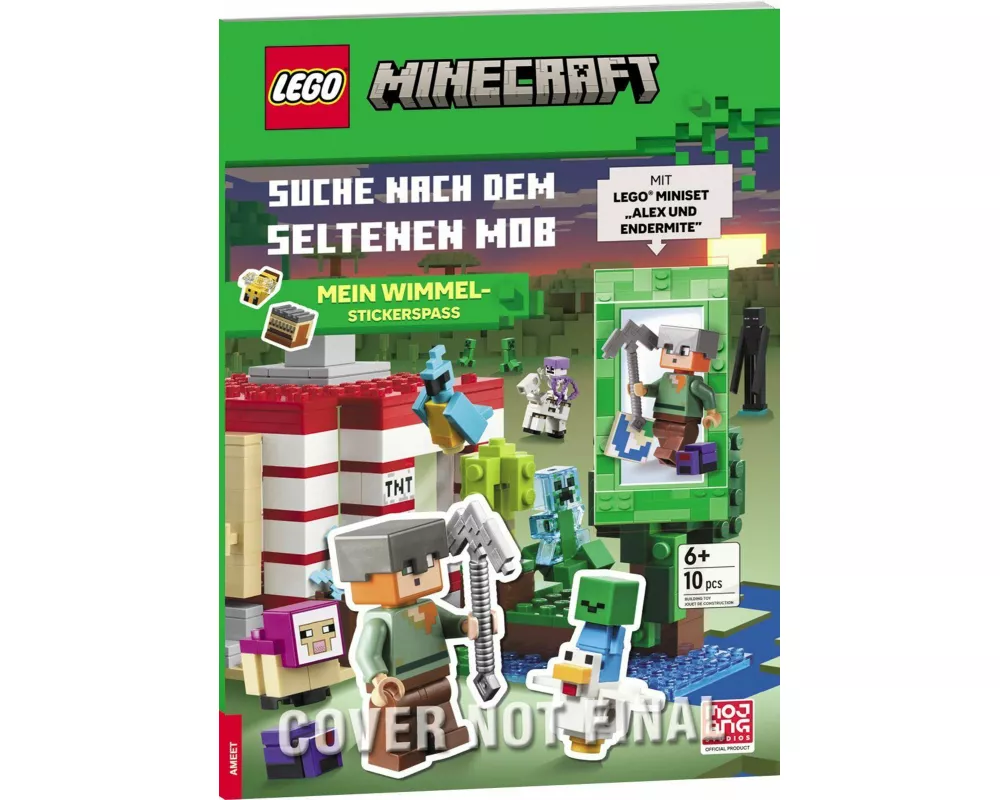 LEGO Minecraft - Suche nach dem seltenen Mob - Mein Wimmel-Stickerspaß