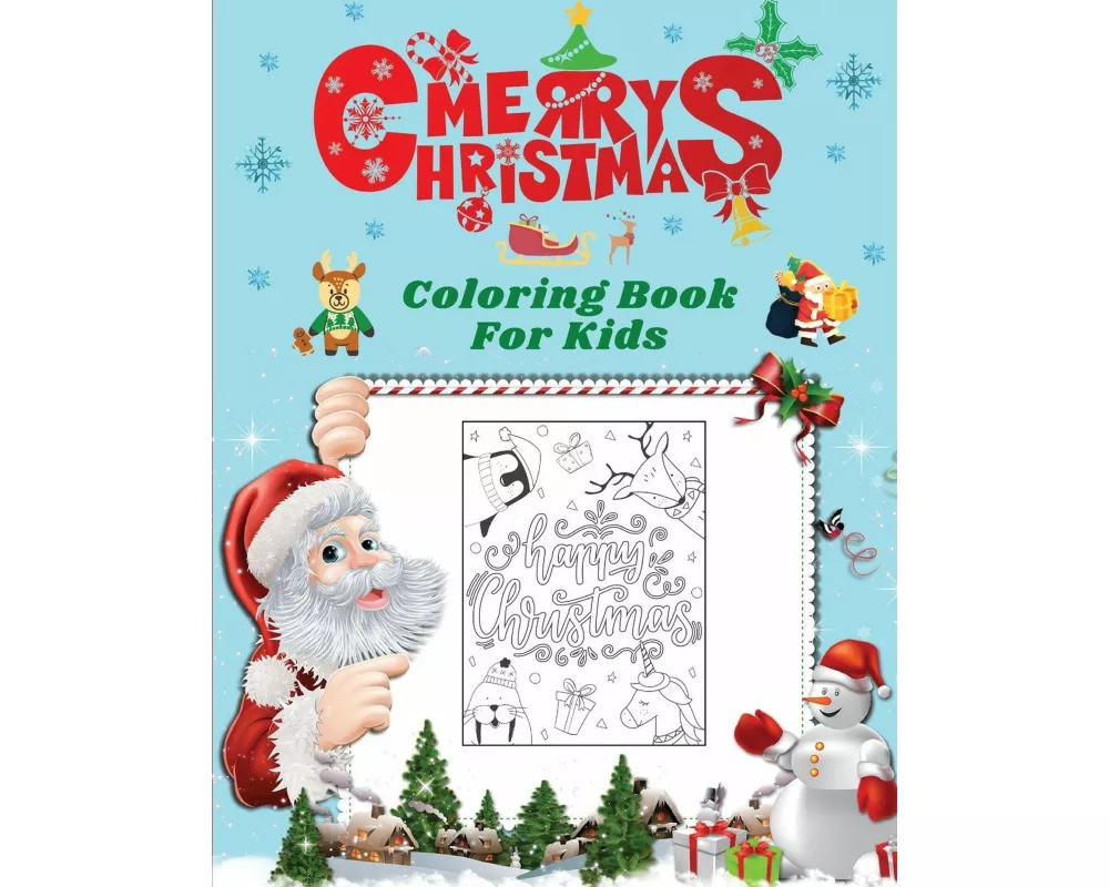 Merry Christmas Coloring Book For kids