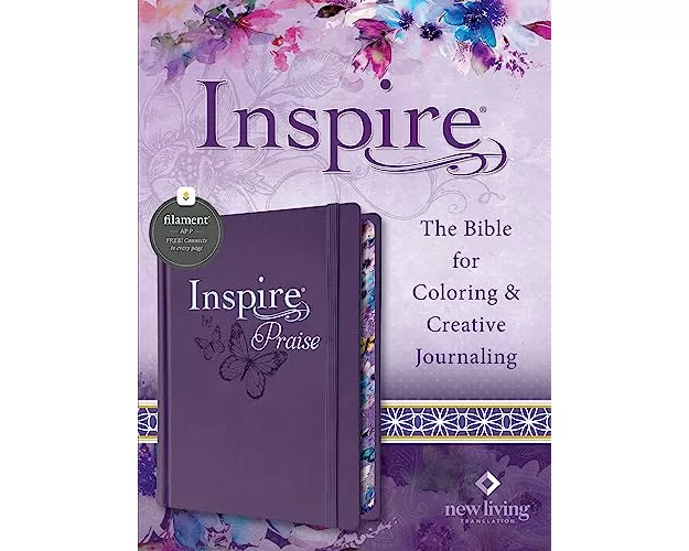 Inspire Praise Bible Nlt, Filament Enabled (Hardcover Leatherlike, Purple)