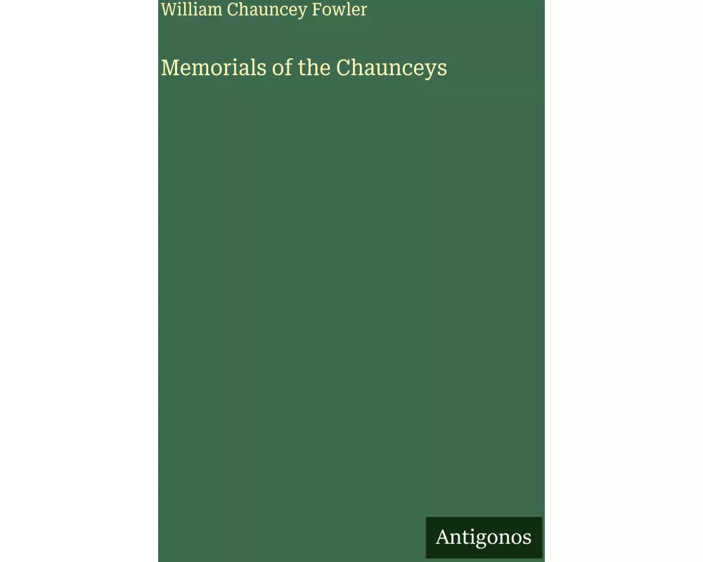 Memorials of the Chaunceys