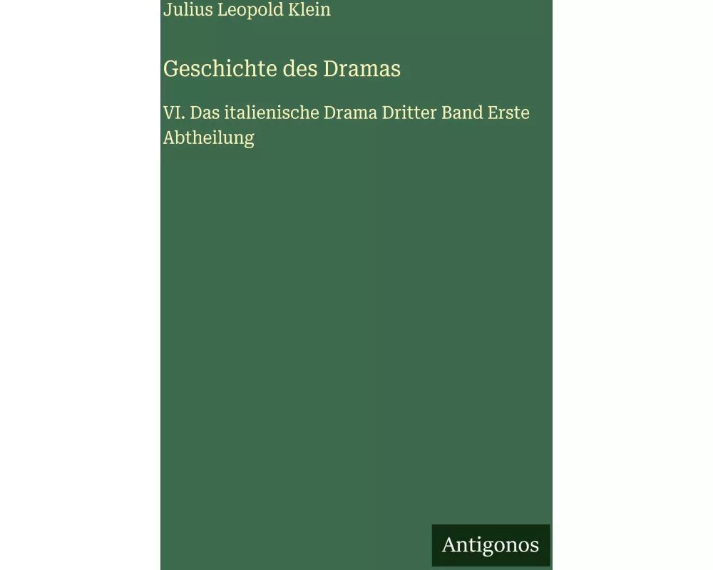 Geschichte des Dramas