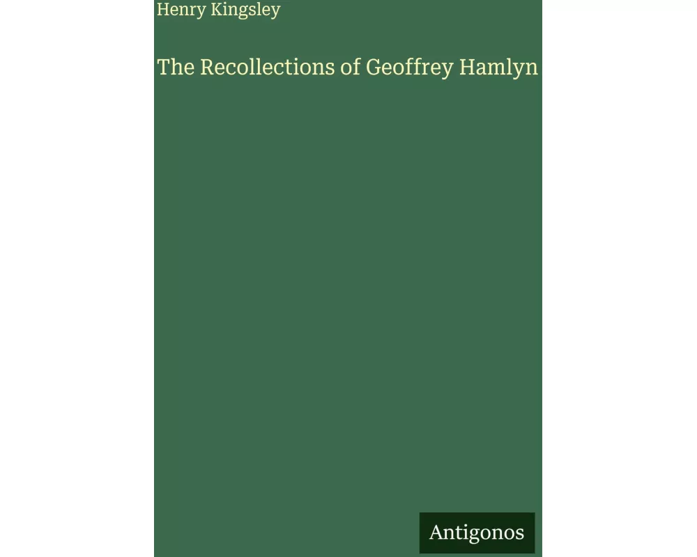 The Recollections of Geoffrey Hamlyn