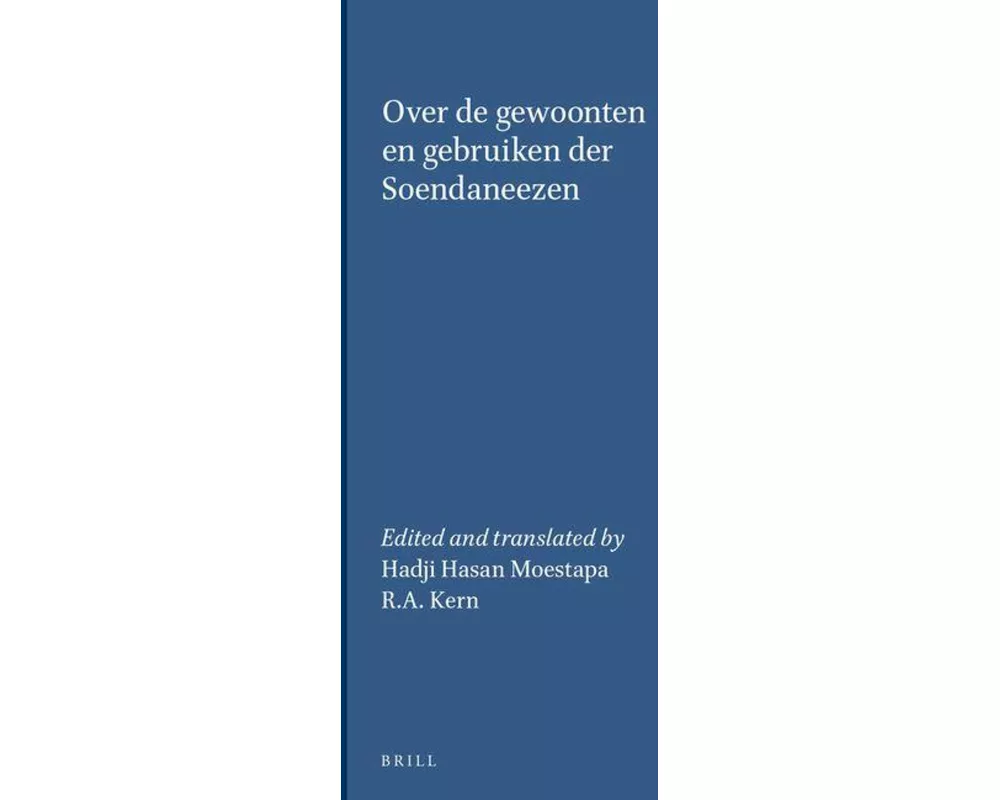 Over de Gewoonten En Gebruiken Der Soendaneezen