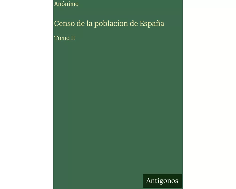 Censo de la poblacion de España