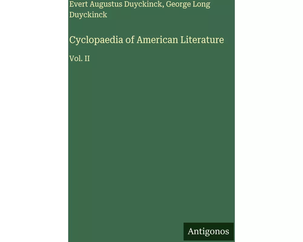 Cyclopaedia of American Literature