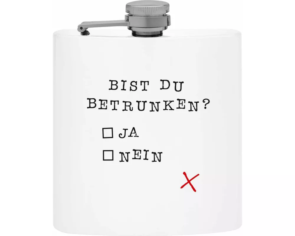 Flachmann "Du bist betrunken? Ja/Nein