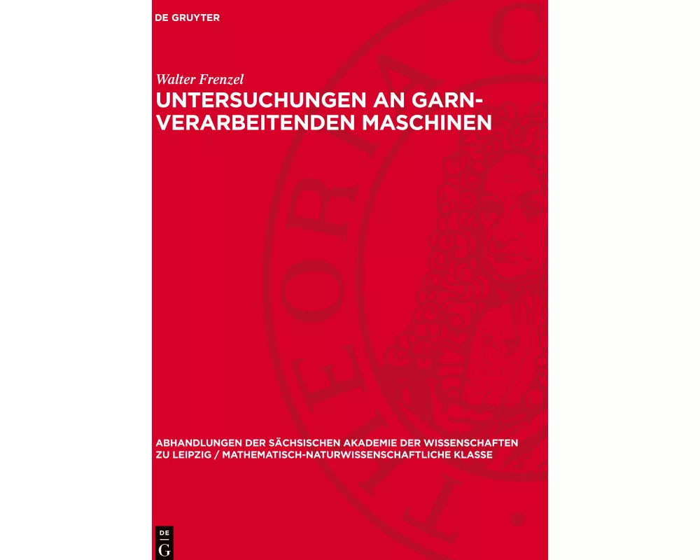 Untersuchungen an garn-verarbeitenden Maschinen