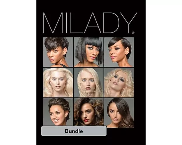 Bundle: Milady Standard Cosmetology, 13th + Theory Workbook, Practical Workbook, Exam Review + Study Guide: The Essential Companion