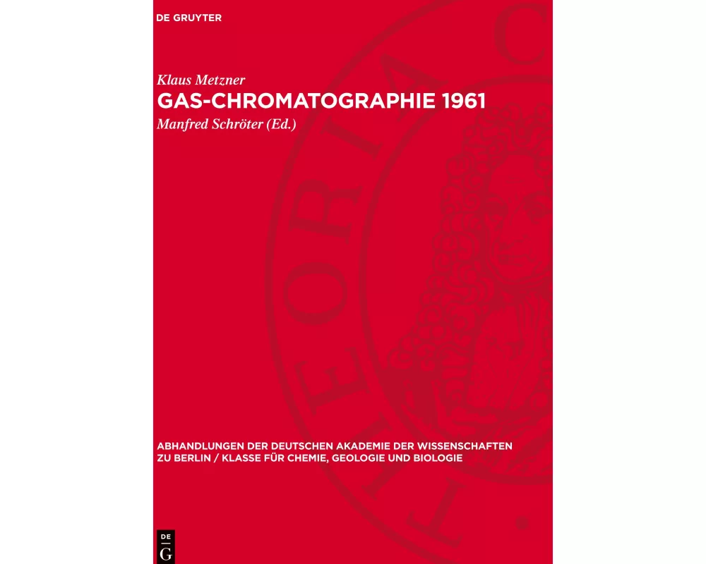 Gas-Chromatographie 1961